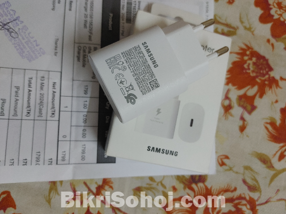 Samsung25w pd super fast charger100%original